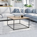 Idmarket - Table basse detroit carrée 70 cm design industriel