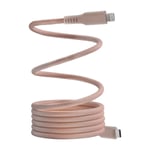 Dacota Platinum magnetisk USB-C till Lightning kabel 1,5 m, rosa