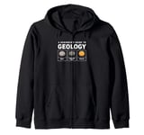 Vintage Rockhound A Beginner's Guide To Geology Zip Hoodie