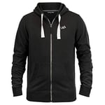 Urban Beach Mitchell Raven Full Zip Pull à Capuche Homme, Noir, Petit