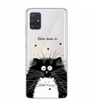 Coque Galaxy S20 PLUS Chat cÅ“ur personnalisee love noir transparent