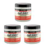 3x Aunt Jackie's Flaxseed Recipes Don’t Shrink Elongating Curling Gel 18 oz/511g