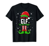 Im Not An Elf Family Christmas Pjs Matching Men Women Kids T-Shirt