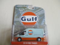 MINIATURE 1/64 OU 3 INCHIES GREENLIGHT FORD TRANSIT LWB TOIT SURELEVE 2019 GULF