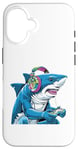 Coque pour iPhone 16 Costume de requin pour adolescents - Jeu vidéo - Peluche requin