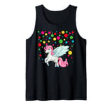 Funny Spotty 2024 Spotted Children Unicorn In Need Kids Tank Top