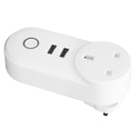 Smart WiFi Plug Dual USB Plug Smart Outlet Wireless APP Voice Control Timer SG