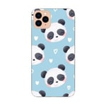 Coque Iphone 11 panda bleu