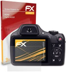 atFoliX 3x Film Protection d'écran pour Kodak PixPro AZ522 mat&antichoc