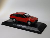 Alfa Roméo GTV 6 de 1983 Rouge au 1/43 de Minichamps / Maxichamps 940120140