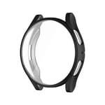 Fodral till Samsung Galaxy Watch 4 5 6 40 mm 44 mm Skal Täckning Silikon TPU Bumper Skärmskydd Fullständiga tillbehör Svart Galaxy Watch6 44mm