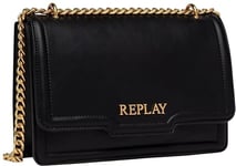 Replay Women's Fw3000 Shoulder Bag, 0098 Black, UNIC