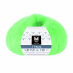 Dale Garn Tynn Kidsilk Erle Neongrønn 4048  25g