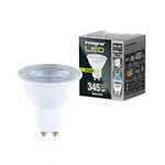 Integral Ampoule LED GU10 5 PACK lumière du jour froide 6500K, 400LM, 3,6W (équivalent à 50W) dimmable - Efficace en énergie et idéale pour les spots et projecteurs dans les salles de bains