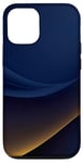 iPhone 13 Dark Blue and Yellow Pattern Case