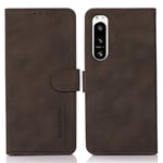 KHAZNEH Sony Xperia 5 IV 5G Anti-drop Wallet Fodral - Brunt