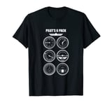 Pilots 6 Pack Pilot Design T-Shirt