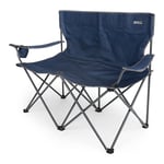 Regatta Isla Double Camping Chair With Storage Bag Navy Seal Grey, Size: One Size - Sale