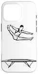 Coque pour iPhone 16 Pro Trampoline Garçon Athlète Trampoline