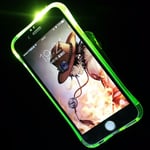 Phone Case LED Light For Call For Samsung Galaxy S6 Edge Green Case New