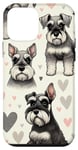 iPhone 12 mini Beautiful Dogs Pattern Miniature Schnauzer Dog Case