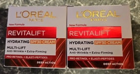 L'Oreal Paris Revitalift HYDRATING Cream SPF 30 Anti Wrinkle + Extra Firming X 2