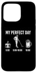 Coque pour iPhone 15 Pro Max My Perfect Day Coffee Metal Detector Beer