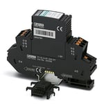 PHOENIX CONTACT PT-IQ-3-HF-12DC-PT Parasurtenseur composé d'une prise de protection et d'un élément de base, avec indicateur d'état intégré sur le module pour trois fils de signal.