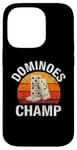 iPhone 14 Pro Dominoes Funny Board Game Lover Lucky Domino Player Vintage Case