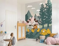 Komar Disney Papier peint photo non tissé - Mickey et Minnie Embrace Nature - Dimensions : 200 x 250 cm - Pour chambre d'enfant