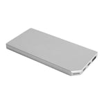 Allocacoc PowerBank Slim Aluminium, Silver, 5000mAh Fast Charging, LED Indicator