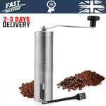 Stainless Steel Manual Coffee Bean Grinder Adjustable Burr Coffee Grinding M&W