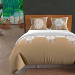 Soleil d'ocre Housse de Couette 260X240 Esprit DE Famille Gris