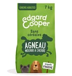 Edgard & Cooper Croquettes Chien, (Agneau Frais, 7kg), Sans Céréales, Viande fraîche et protéines de qualité, Vrais ingrédients pour chiens, Hypoallergénique, Sans sucres ajoutés