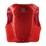Salomon Adv Hydra Vest 8 Unisex Hydration Vest Trail running Hiking, Comfort and Stability, Quick Access to Hydration, and Simplicity, Red, L