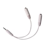 Earphone Splitter Cable for iPod iPad MP3 Player 3.5mm Jack to Two Sockets