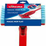 Vileda Magic Red Absorbent Sponge Flat Mop Removable Head Push Pull