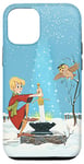 iPhone 15 Disney The Sword in the Stone Arthur Archimedes Light Blue Case