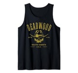 Deadwood South Dakota USA Skull Distressed Design Tank Top