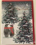 Louise Tile Christmas Card To The One I Love Penguin Festive Xmas Card