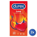 2x Durex Préservatifs 10 Love