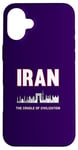 Coque pour iPhone 16 Plus Berceau de la civilisation iranienne de la fierté iranienne