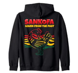 Sankofa Learn From The Past African Symbol Adinkra Zip Hoodie