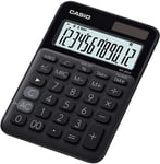 Casio MS-20UC - Calculatrice de bureau - 12 chiffres - panneau solaire, pile - noir