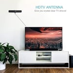 TV Aerial Indoor HDTV Digital Antenna HD Freeview Signal Booster 1000 Mile Thin*