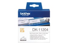 Brother DK-11204 - etiketter för flera ändamål - 400 etikett (er) - 17 x 54 mm