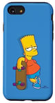 Coque pour iPhone SE (2020) / 7 / 8 The Simpsons Bart Simpson Bleu ciel