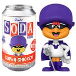 Funko Vinyl Soda, Super Chicken, Glow in The Dark, 1/6 Probabilités pour la Variante Rare Chase, Figurine de Vinyle à Collectionner, Idée Cadeau, Jouets pour Enfants et Adultes, Fans de TV