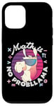 Coque pour iPhone 12/12 Pro Math is No ProbLlama Jeu de mots amusant en forme de lama