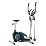 FQCD Elliptical Machine Fitness Workout Cardio Training Machine Control Elliptical Trainer with LCD Monitor